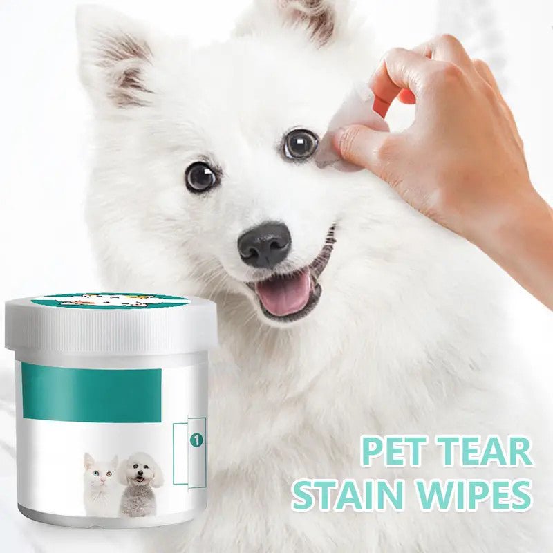 130pcs Pet Cleaning Tear Marks Wipes, Cleaning Eyewash, Universal Wipes - Pawtique