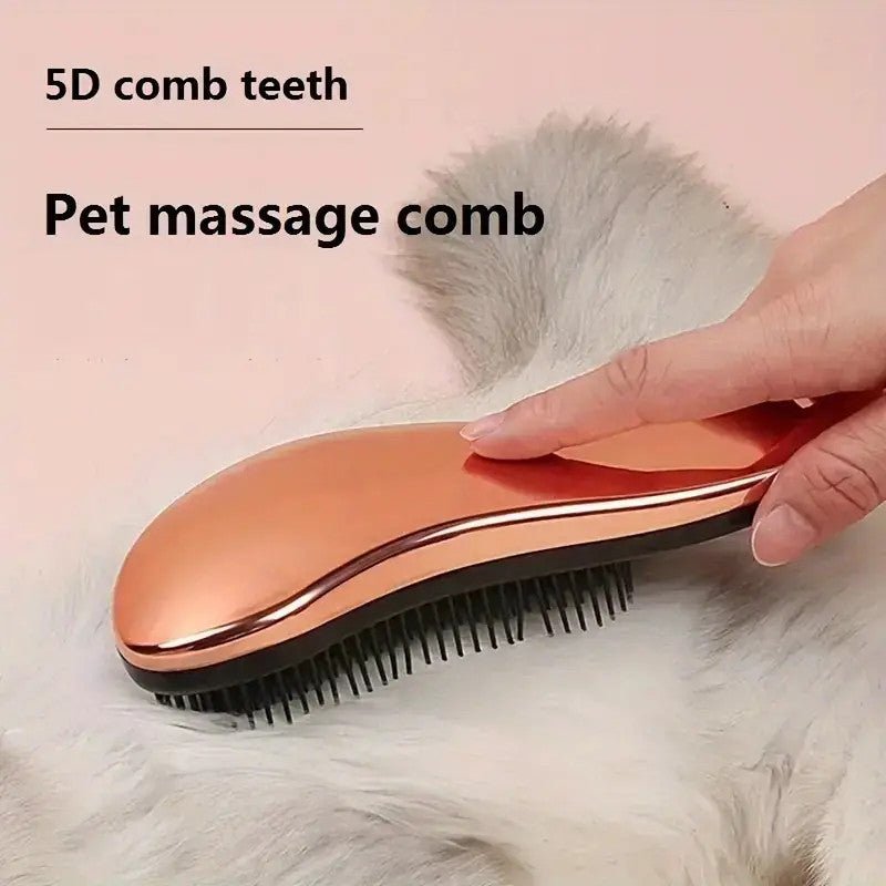 2 - in - 1 Dog Grooming Comb and Massage Brush - Removes Hair and Relaxes Your Pet - Perfect for Bath Time - Floating Design for Easy Use - Pawtique