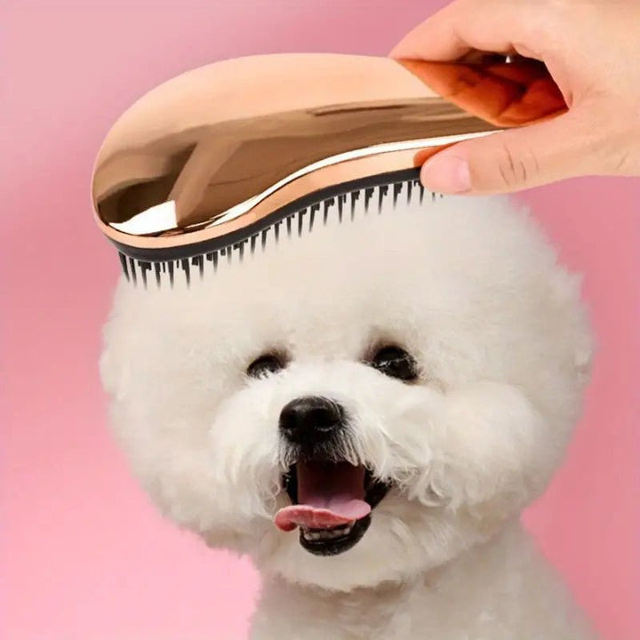 2 - in - 1 Dog Grooming Comb and Massage Brush - Removes Hair and Relaxes Your Pet - Perfect for Bath Time - Floating Design for Easy Use - Pawtique