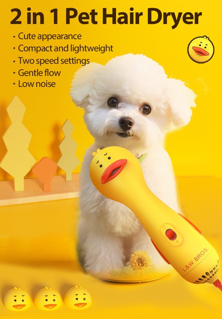 2 in 1 Hair dryer volumizing tool coat volumizing brush for soft coats - Pawtique