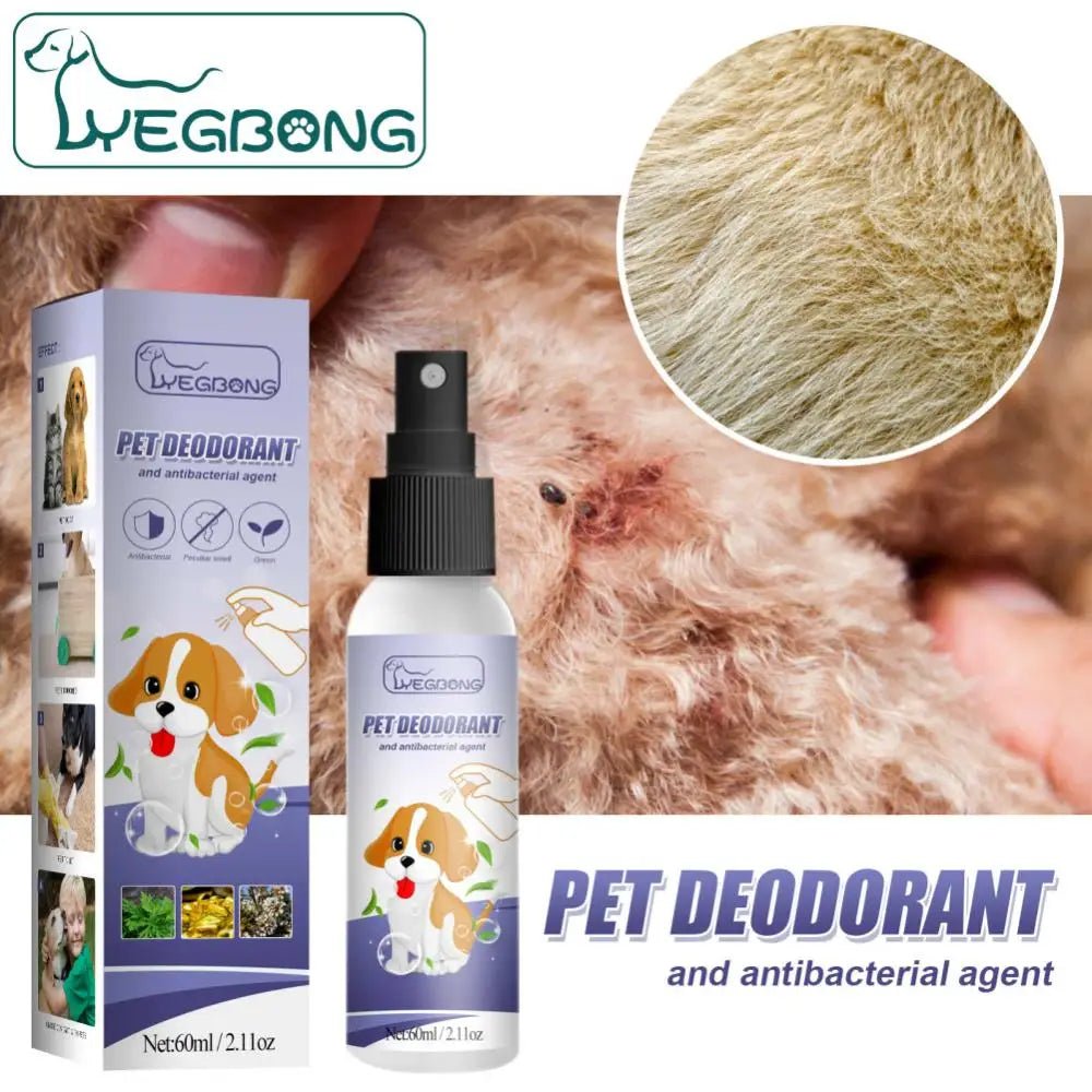 60ml Pet Deodorizing Spray Remove Peculiar Smell Prevent Insect Deodorant - Pawtique