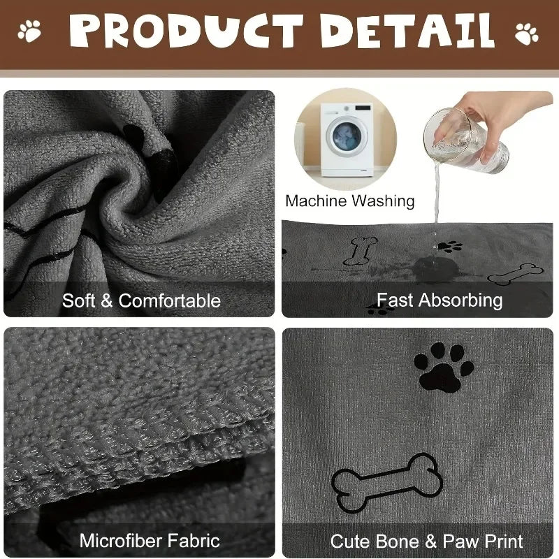 60x100cm Bath Towel - Pawtique