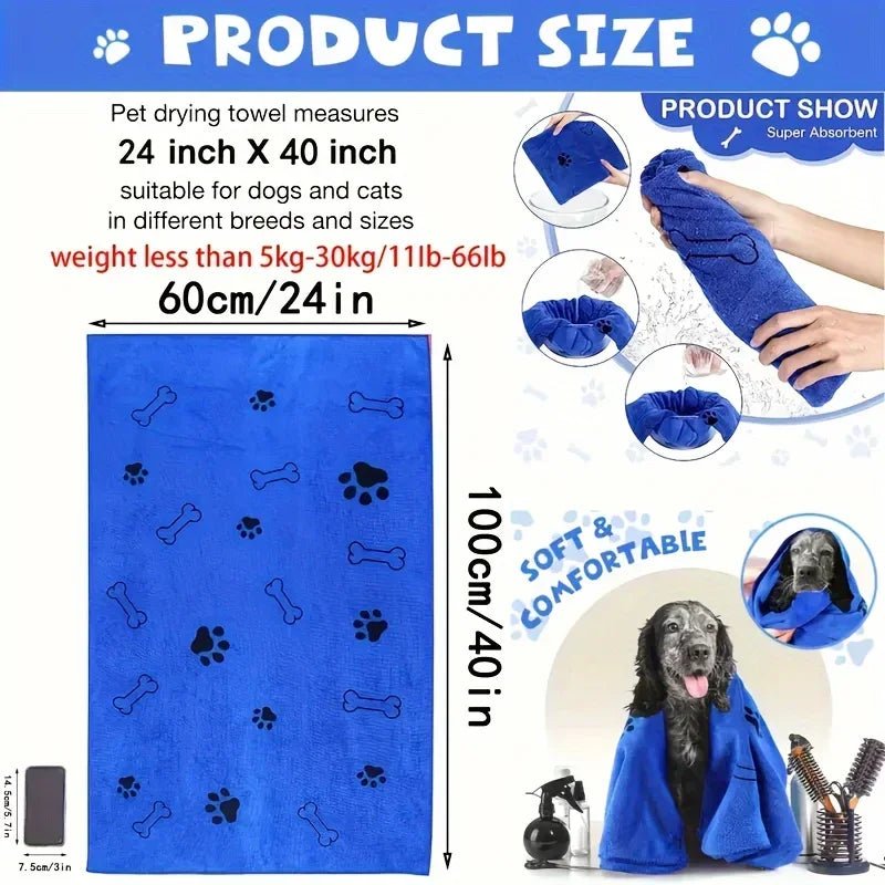 60x100cm Bath Towel - Pawtique