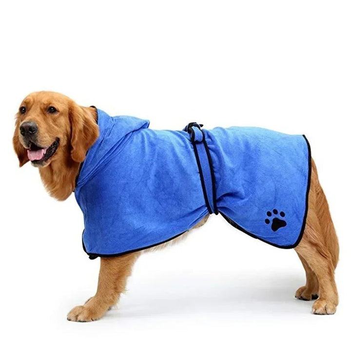 Bathrobe Microfiber dry Quickly Full Coverage with Hat - Pawtique