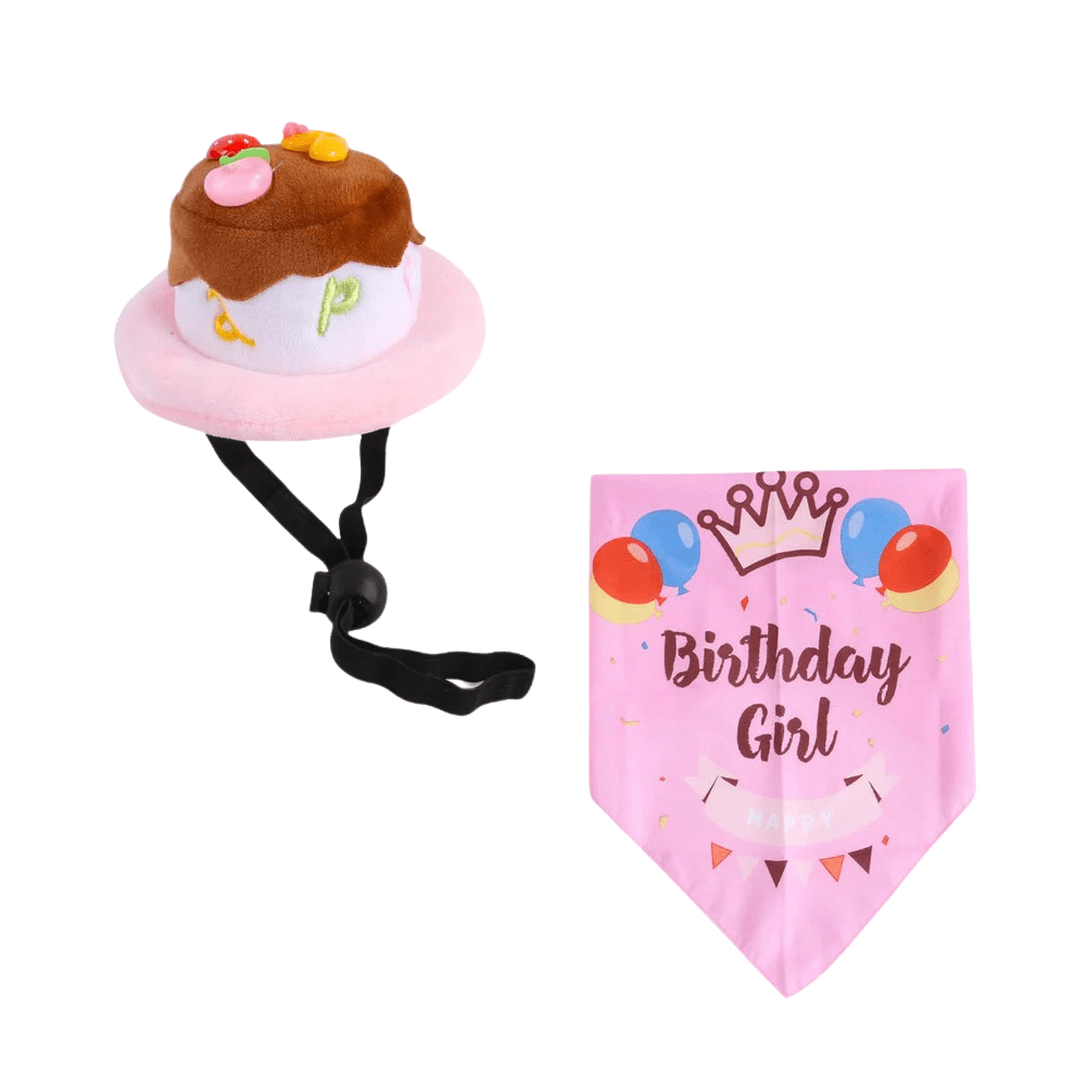 Candy Colored Pet Birthday Dress Up Set - Pawtique