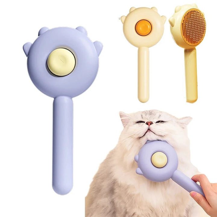 Cat Brush Pet Hair Removal Brush Cat Comb Pet Grooming Brush for Cats Dogs Pets Hair Remover Massages Puppy Kitten Accessories - Pawtique