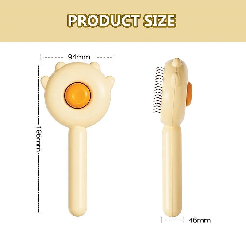 Cat Brush Pet Hair Removal Brush Cat Comb Pet Grooming Brush for Cats Dogs Pets Hair Remover Massages Puppy Kitten Accessories - Pawtique