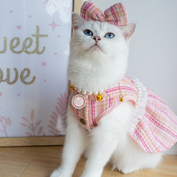 Chic Pet Dress in Mini Chanel Style - Pawtique