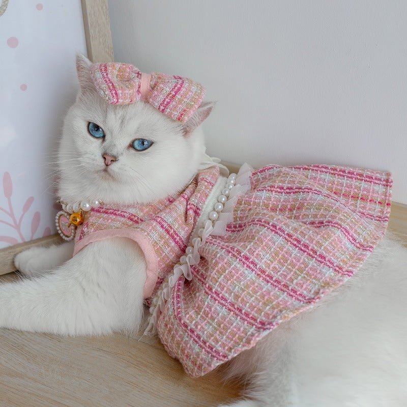 Chic Pet Dress in Mini Chanel Style - Pawtique