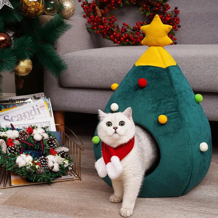 Christmas Cat/Dog Nest Tree Washable - Pawtique