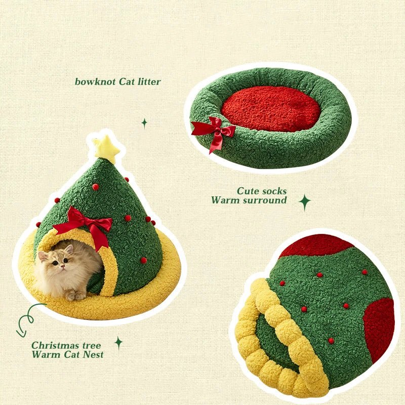 Christmas nest semi - enclosed bed - Pawtique