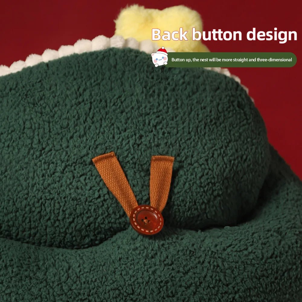 Christmas Tree Removable and Washable Semi - Enclosed Bed - Pawtique