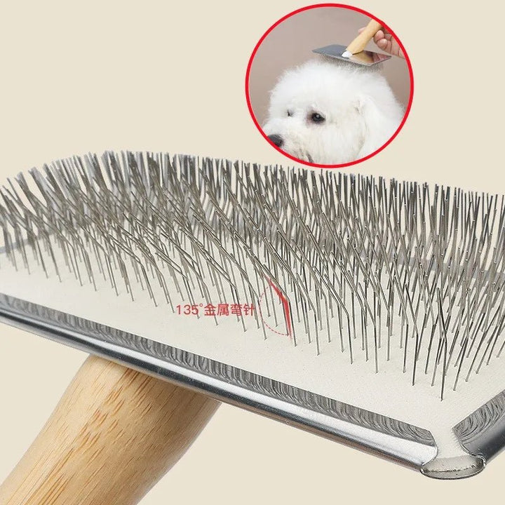 Comb Solid Wood Stainless for Hair Knot remove - Pawtique