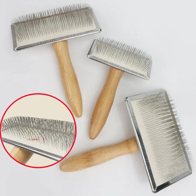 Comb Solid Wood Stainless for Hair Knot remove - Pawtique