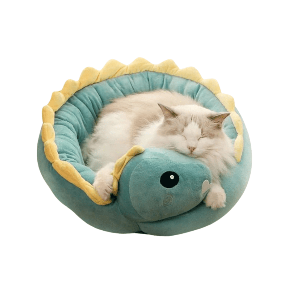 Cozy Dinosaur Cat Bed 🦕 - Pawtique