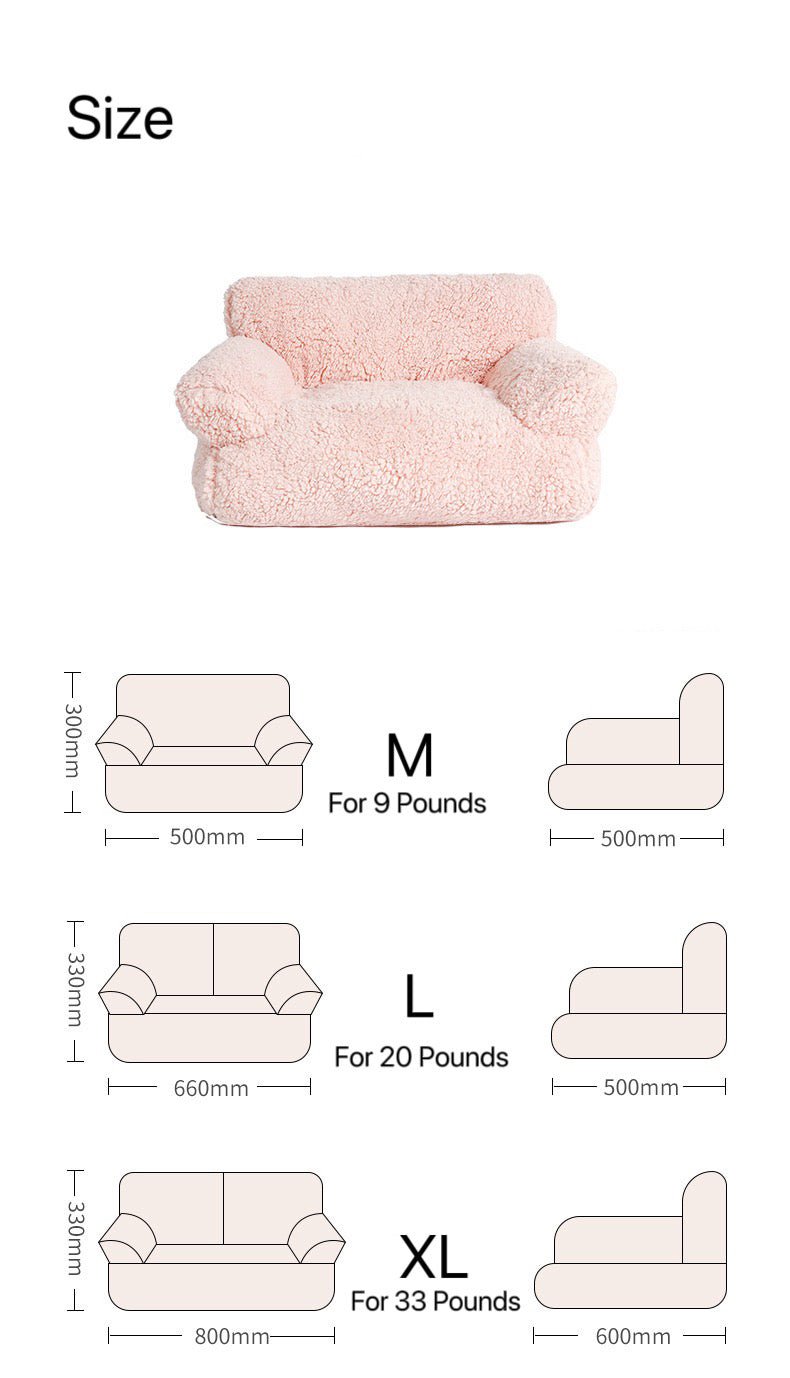 Cuddle Cloud Pet Sofa: Plush Comfort for Your Furry Friend 🛋️ - Pawtique