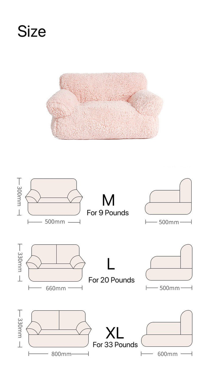 Cuddle Cloud Pet Sofa: Plush Comfort for Your Furry Friend 🛋️ - Pawtique