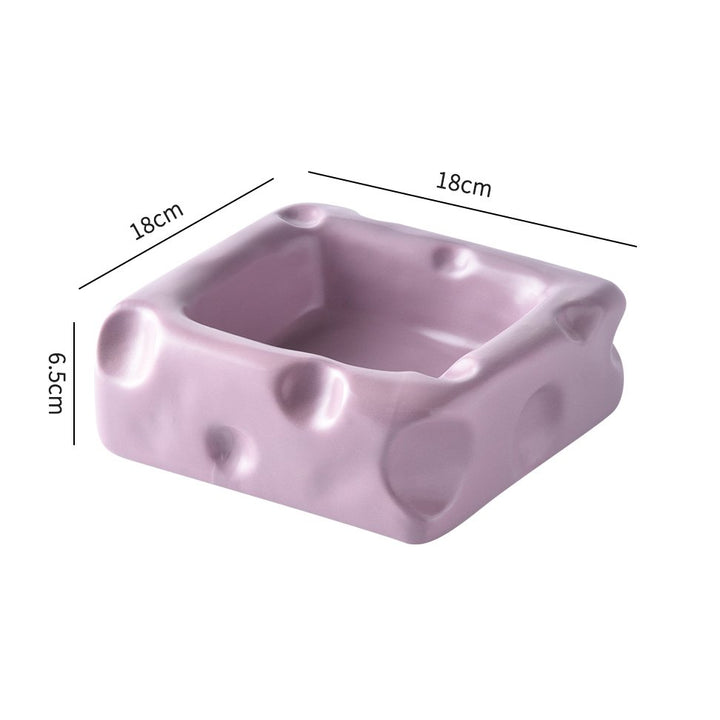 Cute Ceramic Pet Bowl with Cheese Shape - Pawtique