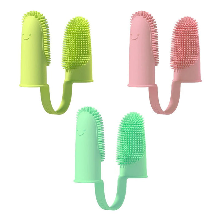 Dog Super Soft Double Finger Toothbrush Pet Teeth Clean Bad Breath Care TPR Tooth Brush Clean Tool Dog Toothbrush Accessories - Pawtique