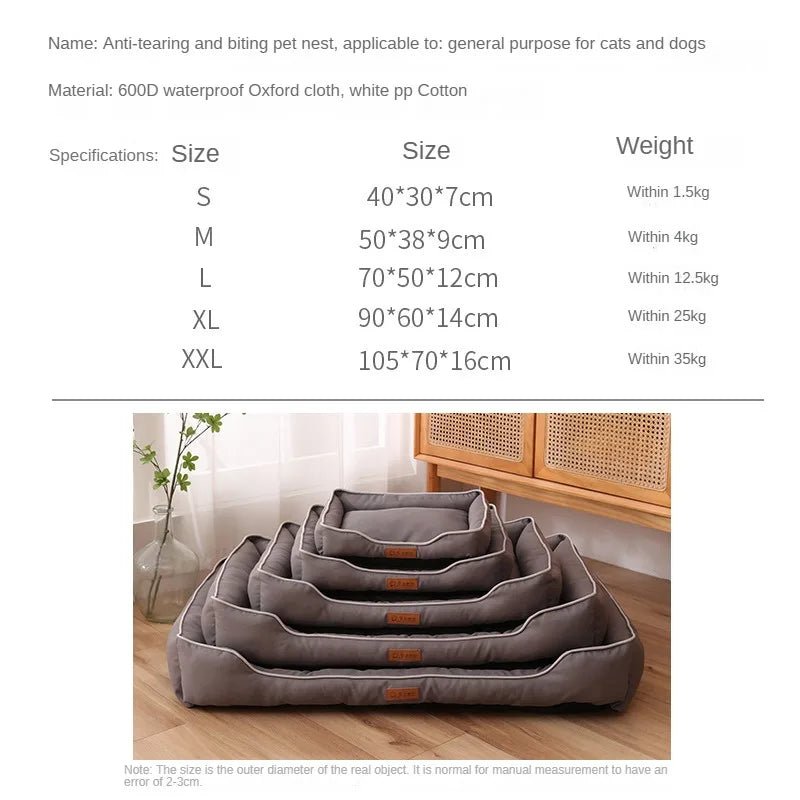 Durable bite - resistant bed - Pawtique