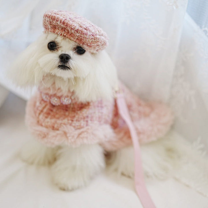 Furry Dog Cape Harness with Leash&Hat - Pawtique