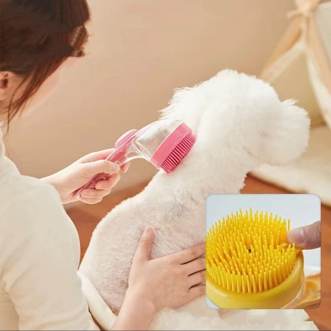 Grooming Brush with Built - In Soap Dispenser - Pawtique