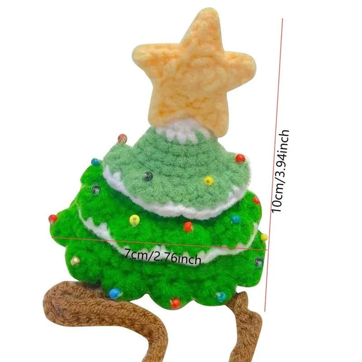 Knitted Handmade Christmas Tree Hat - Pawtique