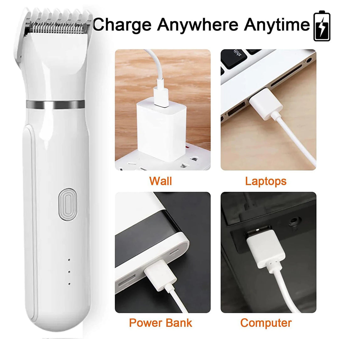 [New] 4 IN 1 Grooming Kit Electric Trimmer Rechargeable Clipper - Pawtique