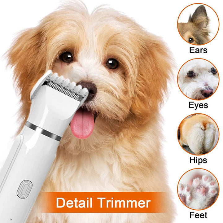 [New] 4 IN 1 Grooming Kit Electric Trimmer Rechargeable Clipper - Pawtique