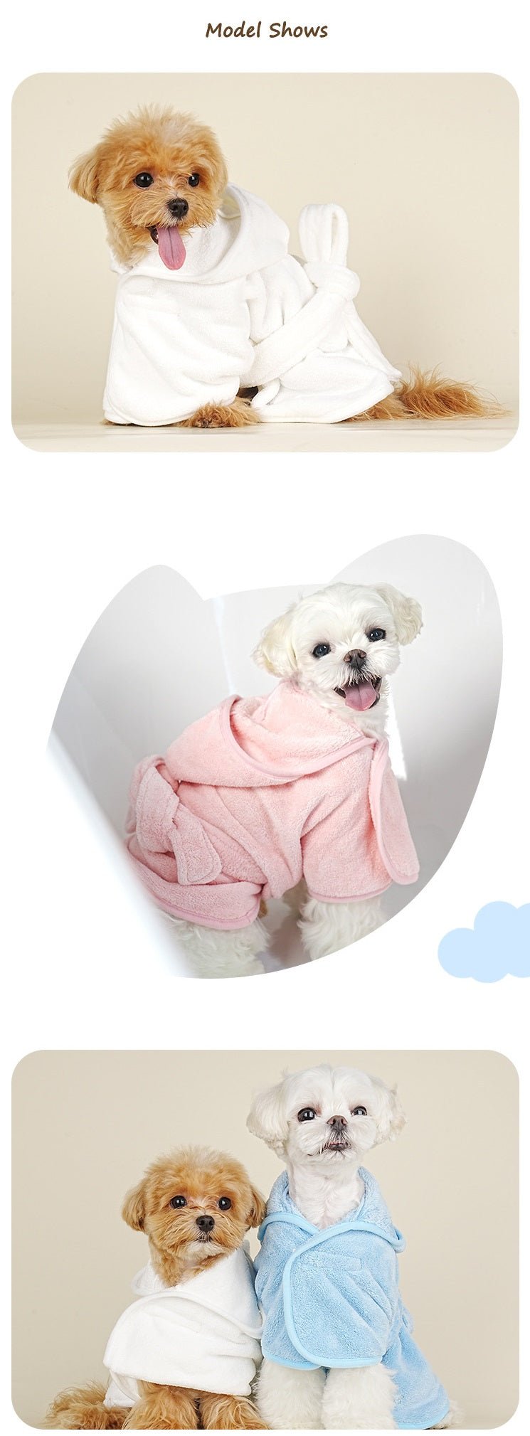 Pet Bathrobe - Super Absorbent Towel for Quick Drying - Pawtique