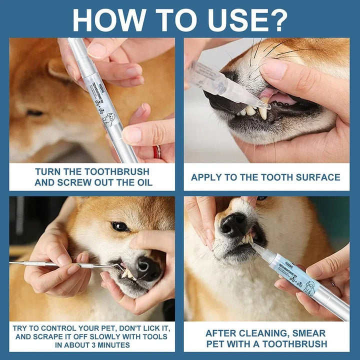 Pet Teeth Cleaning Tools Tartar Remover Tartar Scraper dog Dental Stain Pen - Pawtique