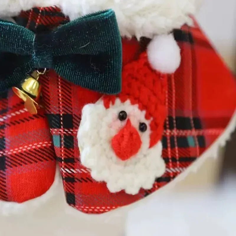 Plaid Christmas Bandana Collar - Pawtique