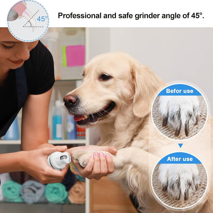 Rechargeable Pet Nail Grinder: Powerful, Low - Noise Grooming Tool for Dogs & Cats - Pawtique