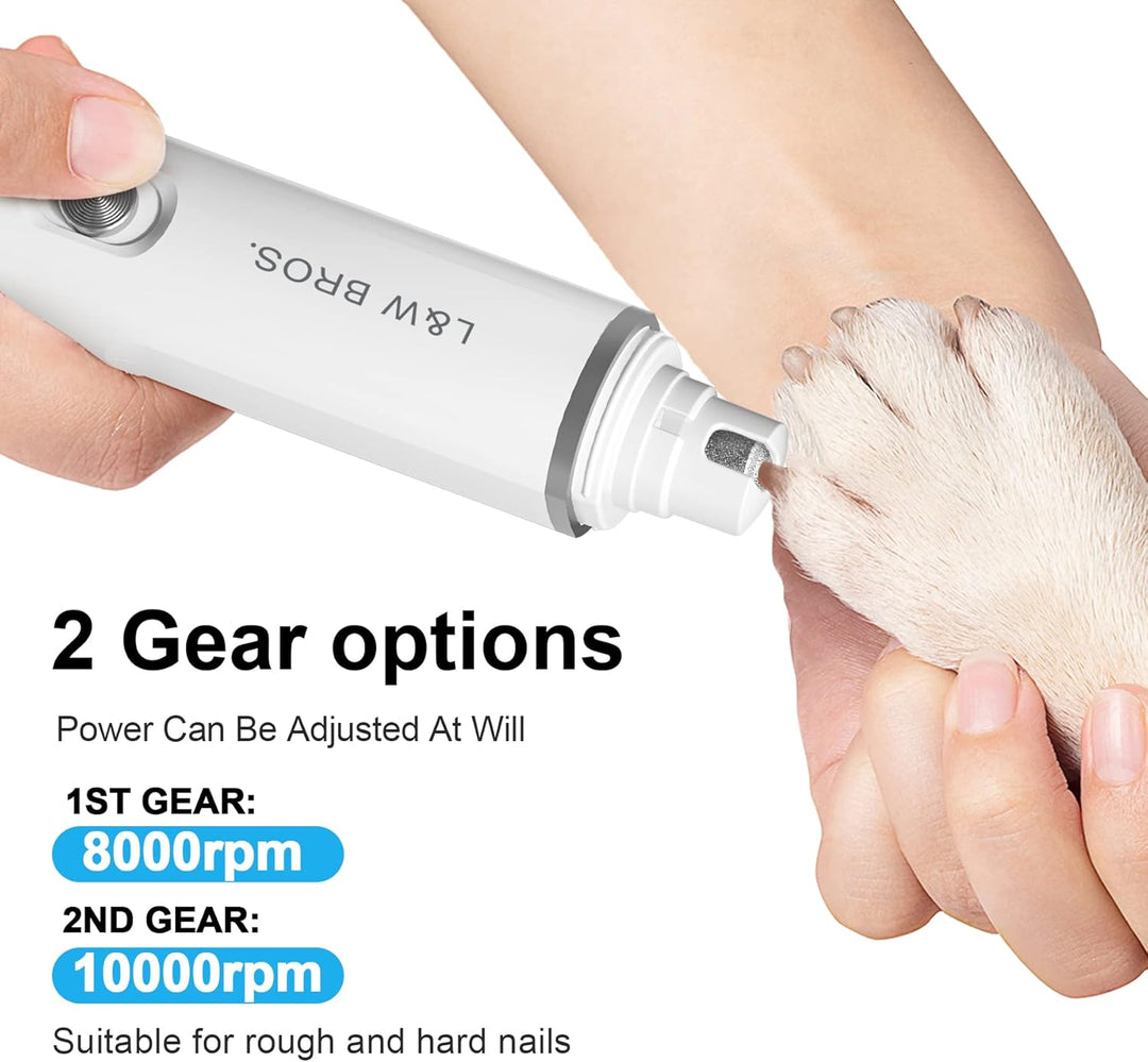 Rechargeable Pet Nail Grinder: Powerful, Low - Noise Grooming Tool for Dogs & Cats - Pawtique