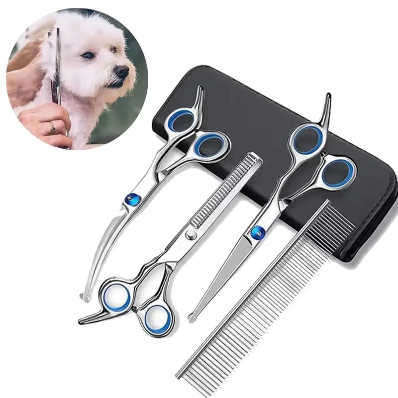 Safe Scissors Stainless Steel Grooming Set - Pawtique