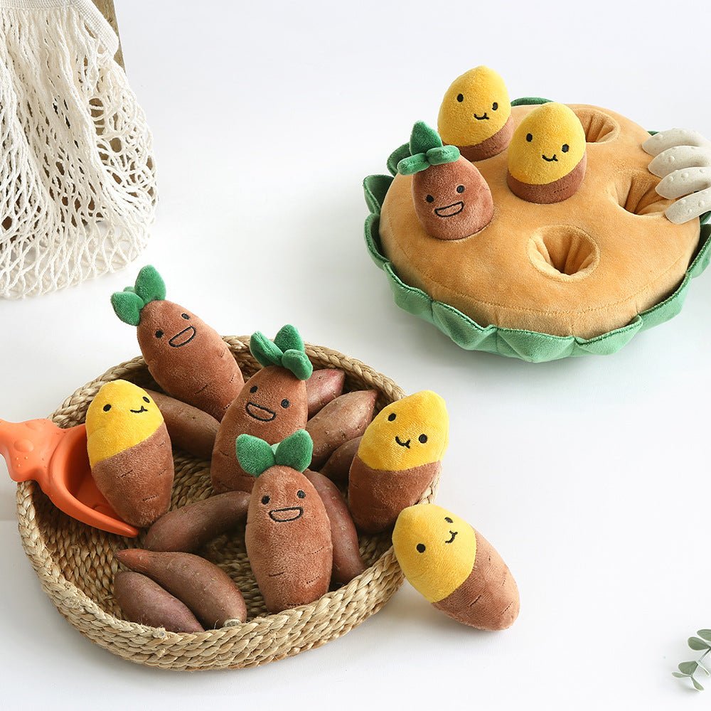 Sweet Potato Set Plush Toys with Sound - Pawtique