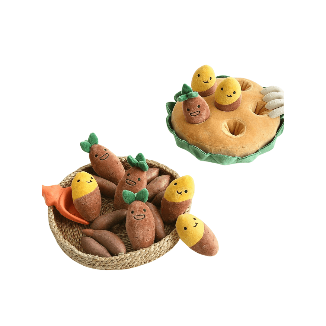 Sweet Potato Set Plush Toys with Sound - Pawtique