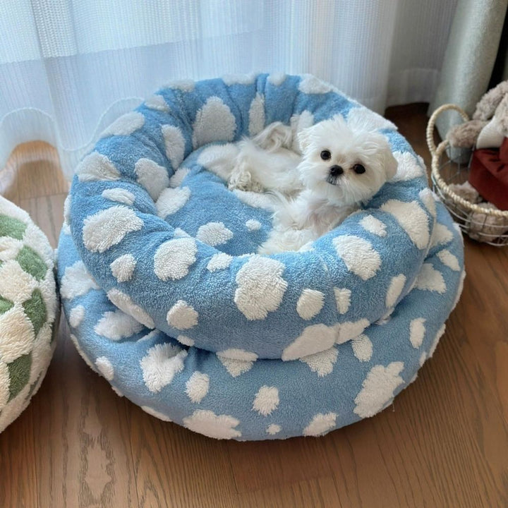 Vintage Round Dog Bed Cushion - Pawtique