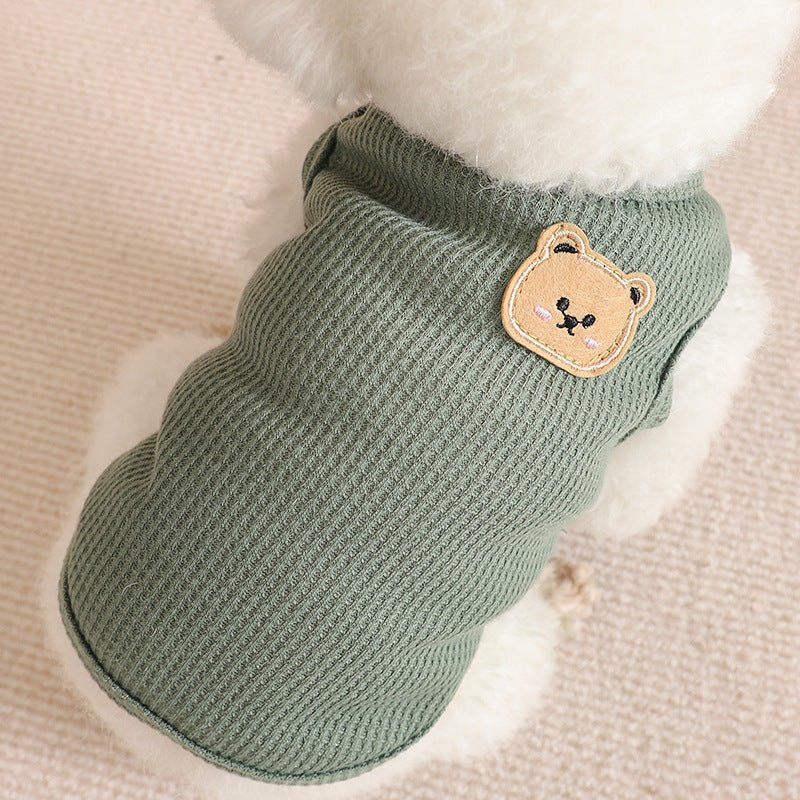 Waffle Pattern Pet Vest for Cats and Dogs - Pawtique