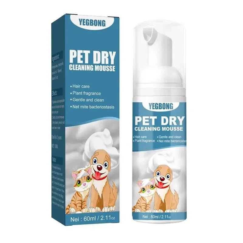 Waterless Cat Dog Shampoo No Rinse Dogs Cats Cleaning Mousse Pet Grooming Supplies for Safe Bathless Cleaning Odor Eliminator - Pawtique